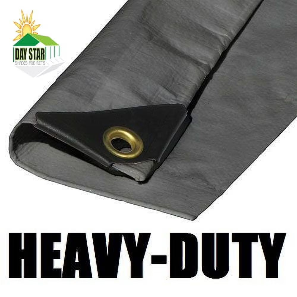 Silver 12 mil 3 Ply Coated Reinforced Canopy Tarp I488290