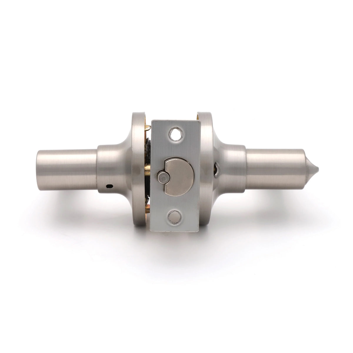 Entry Door Lever Satin Nickel with Round Rosette N131674