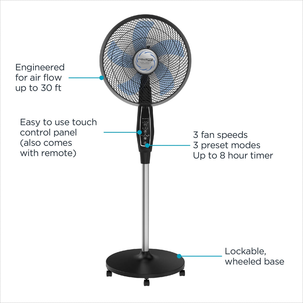 Portable Weather Resistant Black Fan U358056