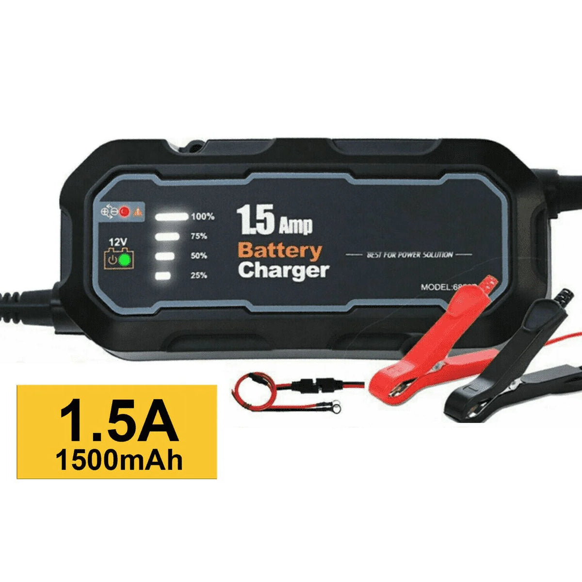 12V Smart Car Battery Charger with Digital Display Y523889