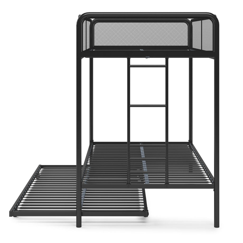 Black Triple Twin Bunk Bed J129