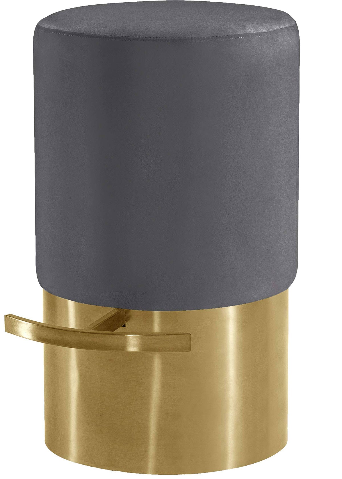 Grey Velvet Stool R77815