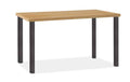 Maple Top Table with Natural Steel Base X261615