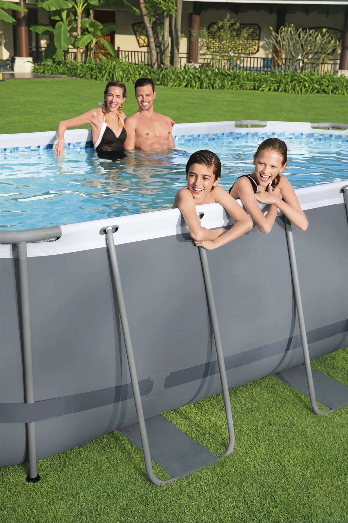 18' x 9' x 48'' Oval Above Ground Pool Set I4800