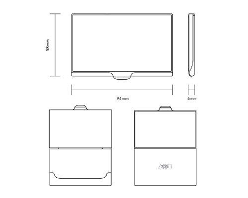 Etched Card Case U8053