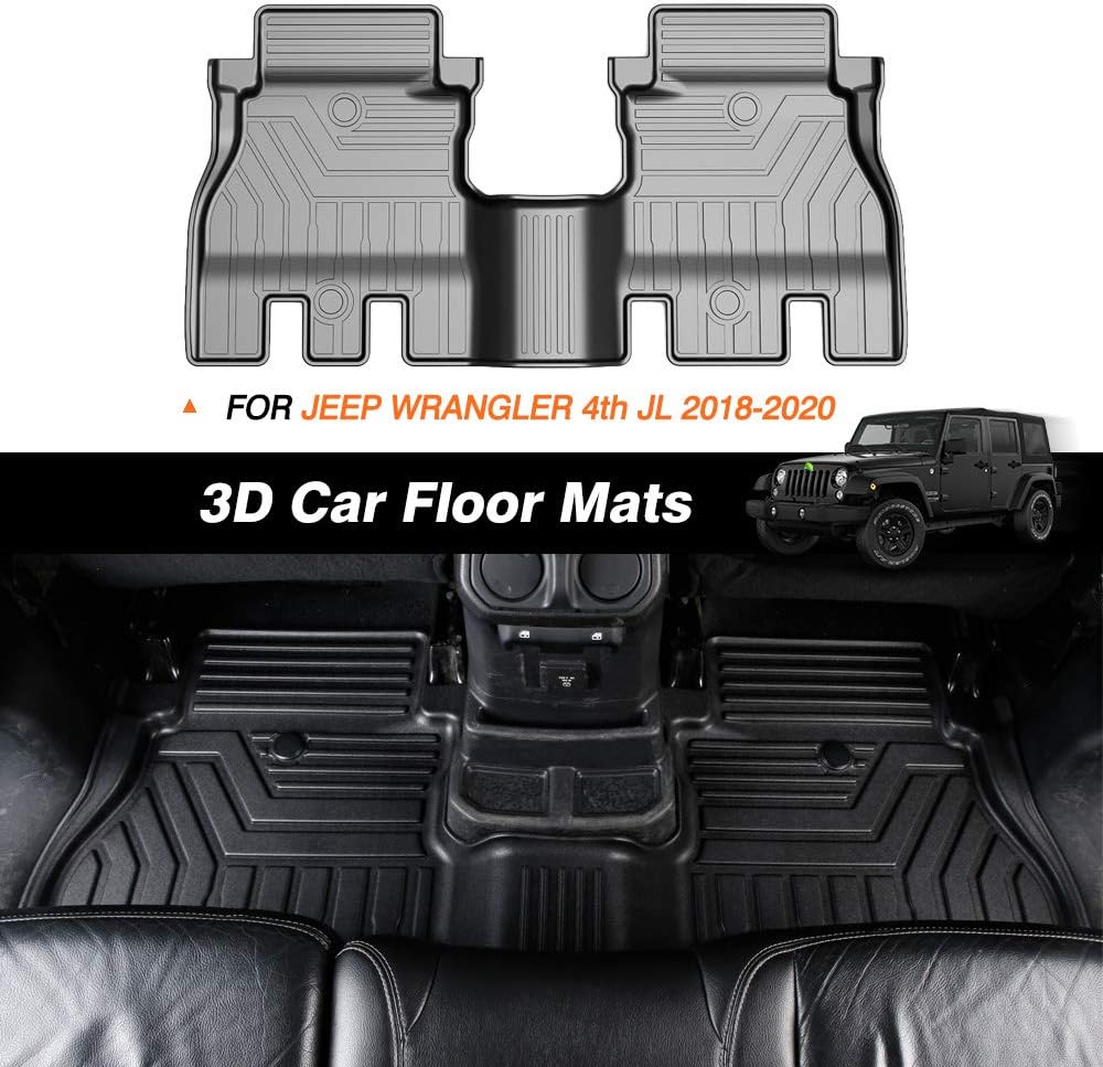 Black TPE Front & Rear Floor Mats B144