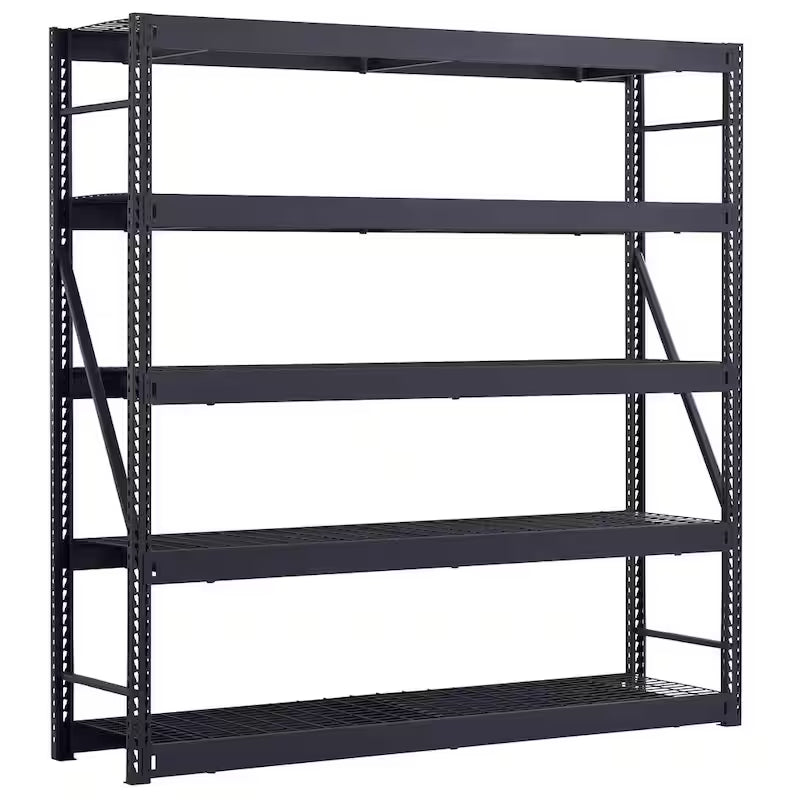 5-Tier Steel Garage Storage Shelving Unit in Black B904