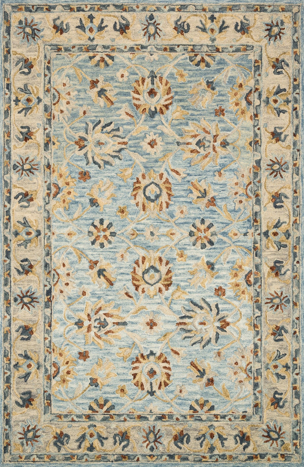Lt. Blue Natural Rug C983