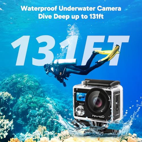 4K30fps 20MP WiFi Action Camera with EIS 131ft Waterproof R70092