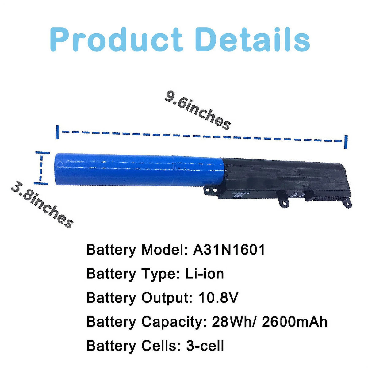 Battery for ASUS X541 F541 R541 Series B464394