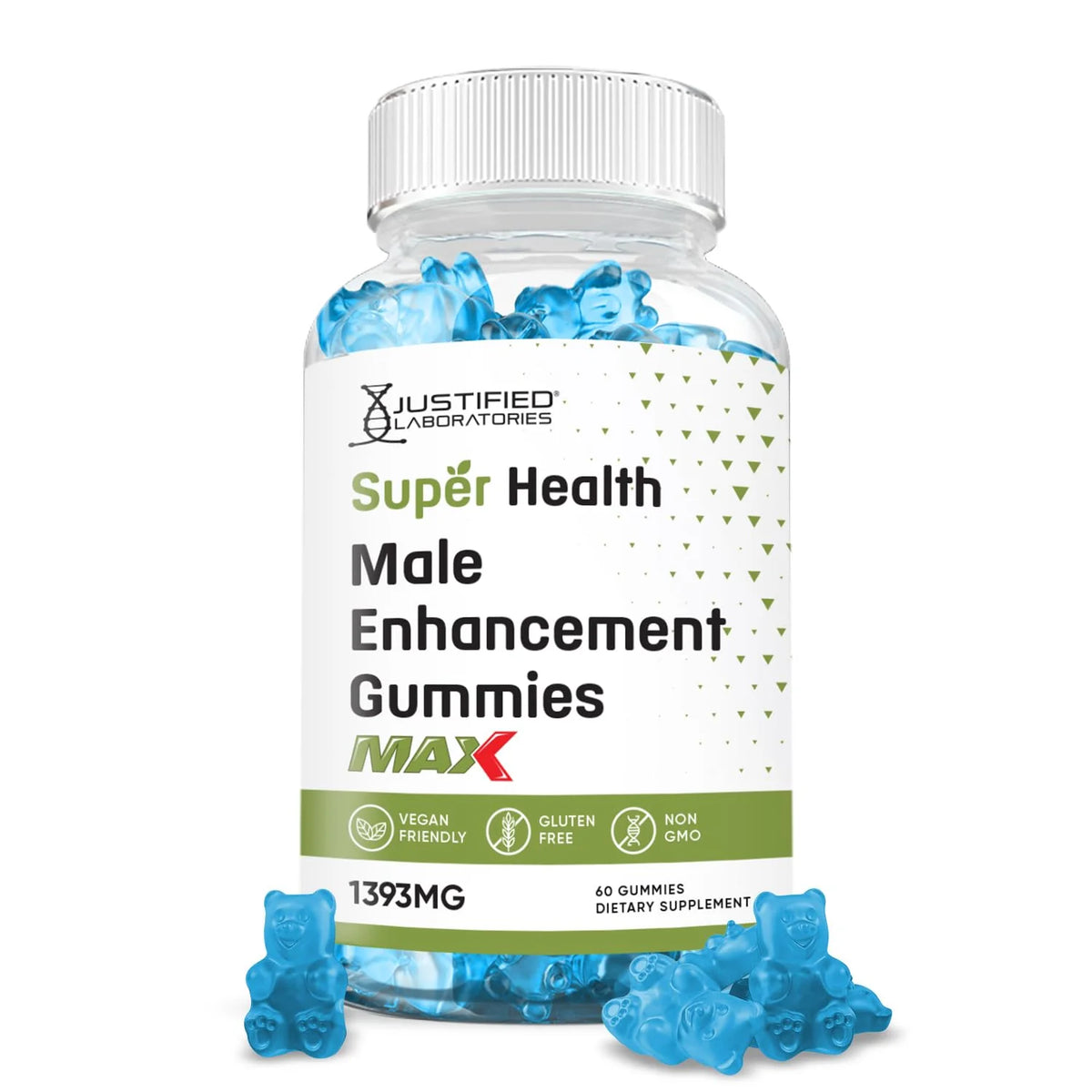 Male Enhancement Gummies 1393MG Vegan Non GMO 60 Gummys F76467
